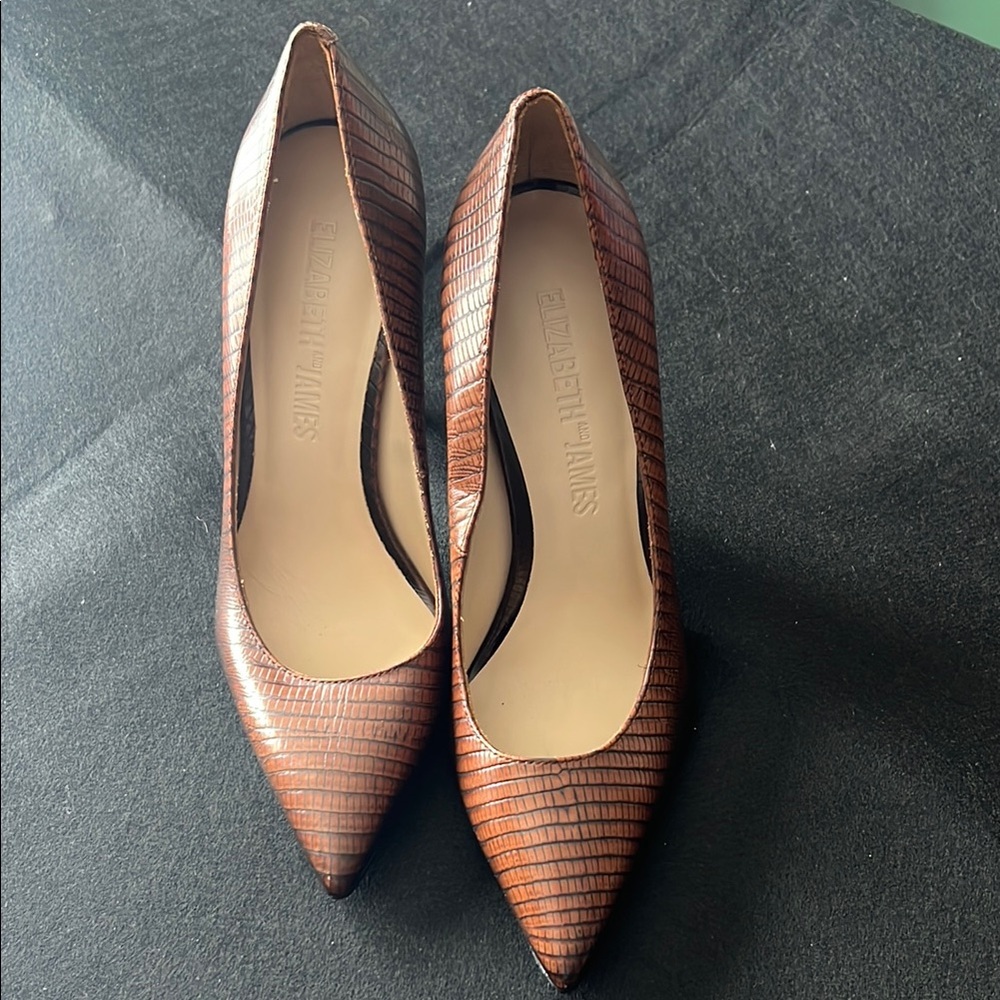 Elizabeth and James Brown Pumps